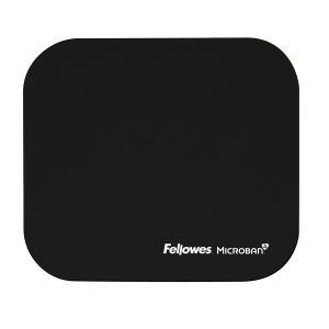 Пад за мишка Fellowes Microban, антибактериален, 2 mm, черен