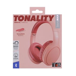 Слушалки TNB Tonality, с Bluetooth, USB Type-C, 117 dB, теракота