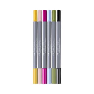 Faber-Castell Маркер Goldfaber Aqua Dual, шрифт, 6 броя