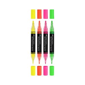 Faber-Castell Акрилен маркер Black Edition, 4 неонови цвята
