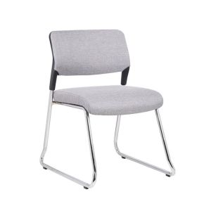 Посетителски стол RFG Evo 4S M, текстил, метална основа, до 120 kg, сив