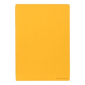 Hugo Boss Тефтер Essential Storyline, бели листове, B5, жълт