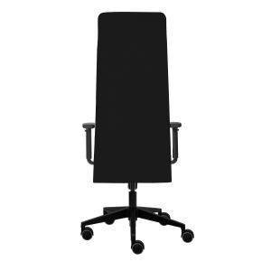 Ергономичен стол Tronhill Solium Executive, дамаска и меш, Synchronous механизъм, до 120 kg, черен