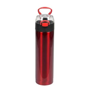 Office 1 Бутилка Metropolis, метална, двустенна, 500 ml, червена