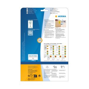 Herma Самозалепващи се етикети, A4, 210 х 297 mm, зелени, 20 листа
