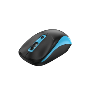 Мишка Genius NX-7123, безжична, AI Copilot, USB, 4 бутона, AA, черно-синя