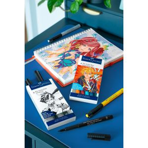 Faber-Castell Маркер Pitt Manga Shonen, 6 броя