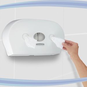 Диспенсър за тоалетна хартия Kimberly-Clark Aquarius 7186 Centrefeed, бял, 46.4 х 13.3 х 27.4 cm