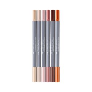 Faber-Castell Маркер Goldfaber Aqua Dual, портрет, 6 броя