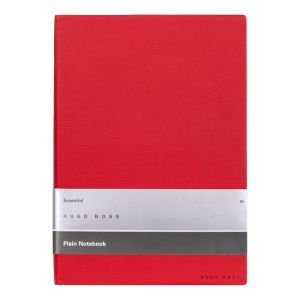 Hugo Boss Тефтер Essential Storyline, бели листове, B5, червен