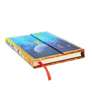 Paperblanks Тефтер Saint-Exupery - The Little Prince, Midi, широки редове, твърда корица, 72 листа