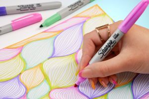 Комплект перманентен маркери Sharpie Glam Pop, F, 12 цвята