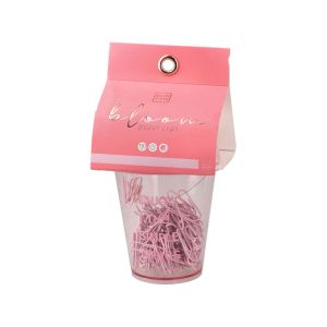 Кламери Biro Time Lolite, в чаша, розови, 150 броя