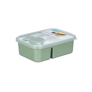Кутия за обяд Kinvara, с прибори и разделител, 1800 ml, асорти