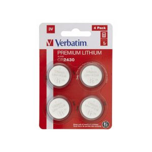 Литиева батерия Verbatim, CR2430, 3 V, 4 броя