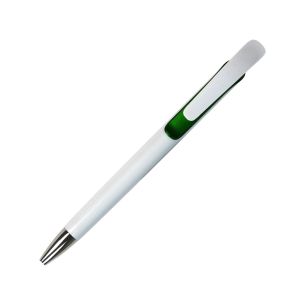 Office 1 Химикалка Milky Way, пластмасова, с брандиране, зелена, 50 броя