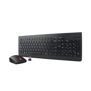 Комплект Lenovo - клавиатура и мишка 510, безжични, черни, с БДС кирилизация, USB, 3 бутона на мишката