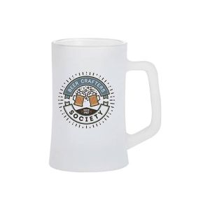 BESTSUB Халба за бира, стъклена, матова, 360 ml