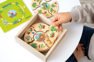 Beleduc Пъзел Кое къде расте, дървен