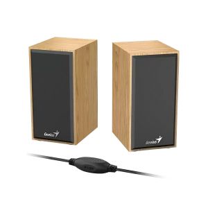 Тонколони Genius SP-HF180, с кабел, USB Type-A, 150 - 20000 Hz, 6 W, дървесни