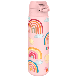 Бутилка за вода Ion8 Print,метална, 600ml, Rainbows