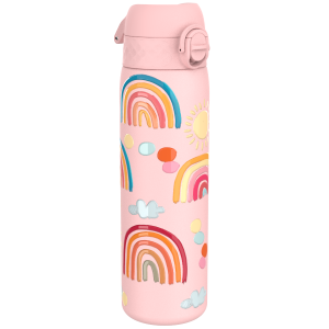 Бутилка за вода Ion8 Print,метална, 600ml, Rainbows