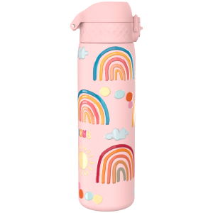 Бутилка за вода Ion8 Print,метална, 600ml, Rainbows