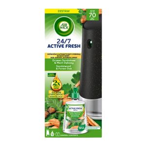 Ароматизатор Air Wick Active Fresh, комплект Extra Oils, сандалово дърво, 228 ml