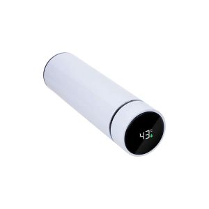 BESTSUB Термос, с температурен индикатор, инокс, 450 ml, бял