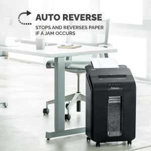 Шредер за унищожаване на документи Fellowes Automax 100M, Micro Cut, 23 L, P-4, време за работа 15 мин