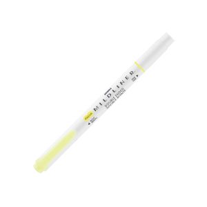 Zebra Текст маркер Mildliner Fluorescent, двоен, жълт