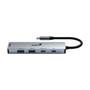 USB Хъб Genius UH-500, 5 в 1, 2 x USB Type-C, 2 x USB Type-A 3.0, 1 x HDMI