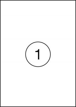 Етикети Office Products, 199.6х289.1mm,100л(100бр)