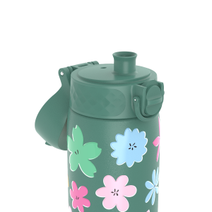 Бутилка за вода Ion8 Print, метална, 600ml, Floral