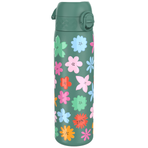 Бутилка за вода Ion8 Print, метална, 600ml, Floral