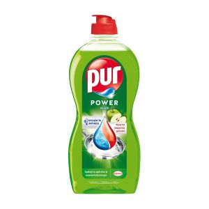 Препарат за миене на съдове Pur Duo Power, ябълка, 450 ml