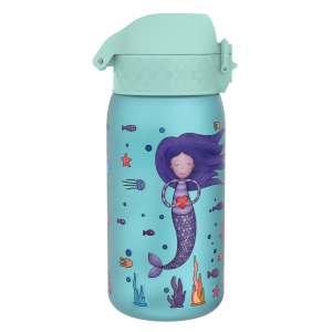 Бутилка за вода Ion8 Print, рециклирана пластмаса, 350ml,Mermaids