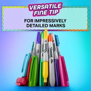 Комплект перманентни маркери Sharpie Glam Pop, F, 24 цвята