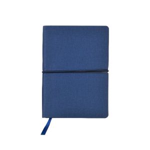 Office 1 Бележник Memo А6, с цветни индекси и ластик, син