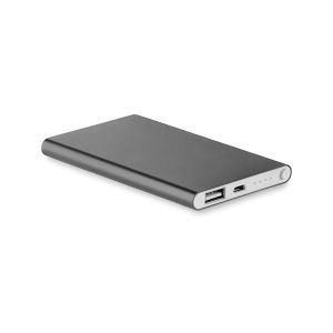 More Than Gifts Мобилна батерия Powerflat, 4000 mAh, сива