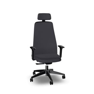 Ергономичен стол Interstuhl EV353, текстил, полиамидна основа, сив