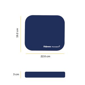 Пад за мишка Fellowes Microban, антибактериален, 2 mm, син