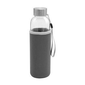 Office 1 Бутилка Halo, стъклена, 500 ml, със сив калъф