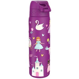 Бутилка за вода Ion8 Print, метална, 600ml, ПРИНЦЕСИ