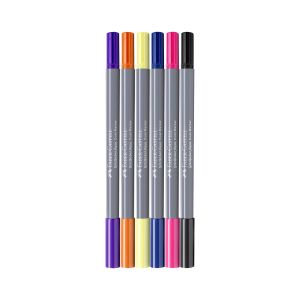 Faber-Castell Маркер Goldfaber Aqua Dual, фантазия, 6 броя