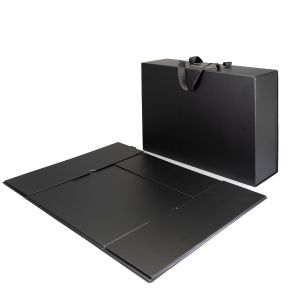 Office 1 Кутия Handle XXXL, сгъваема, 48 х 35 х 15 cm, черна