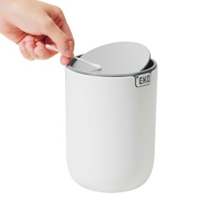 Кош за отпадъци Eko Fandy, за маса, 1.5 L, бял