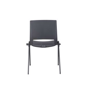 Посетителски стол RFG Sweet Black, полипропилен, до 120 kg, черен, 4 броя в комплект