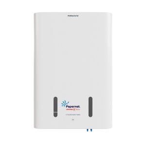 Диспенсър за кърпи за ръце Papernet Highfast, антибактериален, бял, 42 х 14.6 х 63 cm