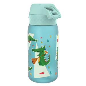 Бут. за вода Ion8 Print, рециклирана пластмаса, 350ml, Crocodiles
